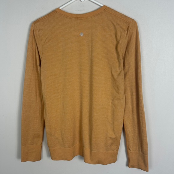 Lululemon Swiftly Tech Long Sleeve Mustard Yellow Gold Womens Size 6 Running Top - Picture 12 of 12